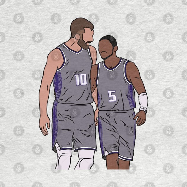 Sabonis & Fox by rattraptees